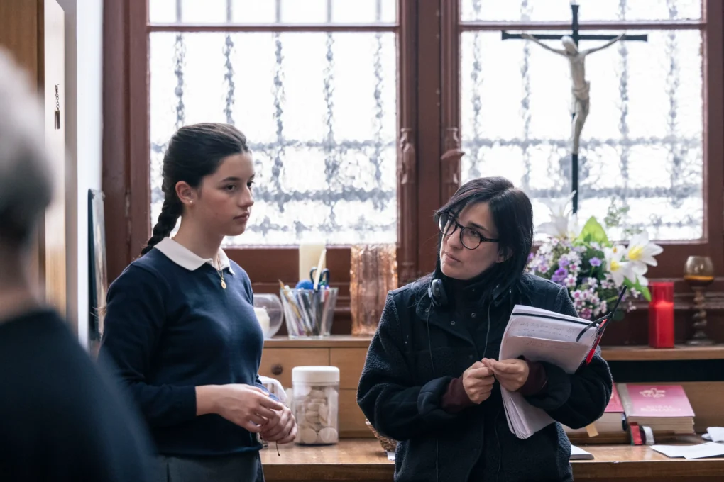 Alauda Ruiz de Azúa durante el rodaje de Los domingos, nominada en los Premios Goya 2026