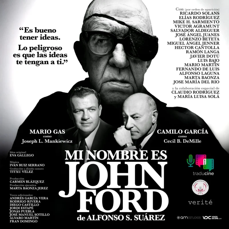 Cartel de la exposición Mi nombre es John Ford de Alfonso S. Suárez, dedicada a la reunión de Hollywood de 1950.
