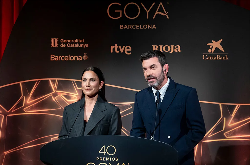 Presentación oficial de la 40 edición de los Premios Goya 2026 en Barcelona con portavoces de la Academia de Cine