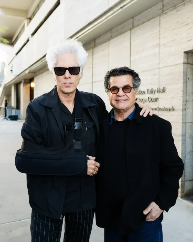 Jafar Panahi y Jim Jarmusch juntos durante el New York Film Festival 2025