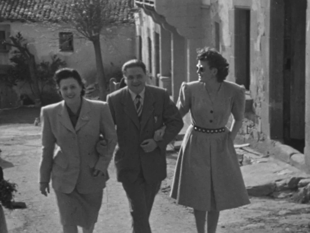 Miquelina Finet con sus padres en Erem, una gran familia (2024)