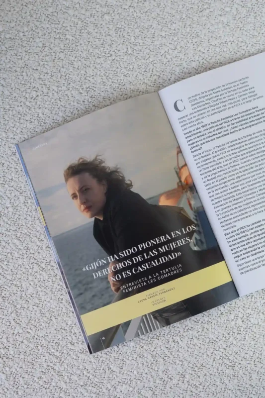 Página de la revista CineFilm con la entrevista a la Tertulia Feminista Les Comadres